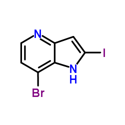 7-Bromo-2-iodo-1H-pyrrolo[3,2-b]pyridine Structure