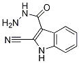 2-Cyano-1H-indole-3-carboxylic acid hydrazide Structure