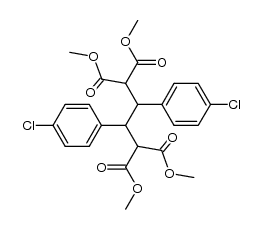 tetramethyl 2,3-bis(4-chlorophenyl)butane-1,1,4,4-tetracarboxylate Structure