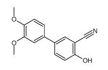 5-(3,4-dimethoxyphenyl)-2-hydroxybenzonitrile结构式