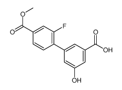 3-(2-fluoro-4-methoxycarbonylphenyl)-5-hydroxybenzoic acid Structure