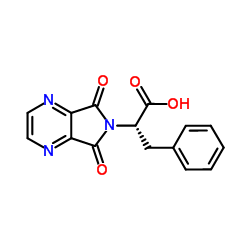 2-(5,7-dioxo-5,7-dihydro-6H-pyrrolo[3,4-b]pyrazin-6-yl)-3-phenylpropanoic acid structure