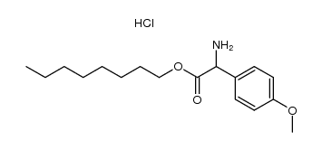 DL-2-(p-Methoxyphenyl)glycinoctylesterhydrochlorid结构式