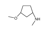 (1S,3S)-3-甲氧基-N-甲基-1-环戊胺结构式