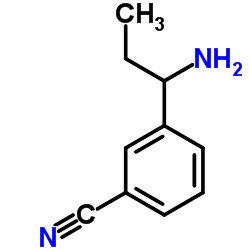 3-(1-Aminopropyl)benzonitrile Structure