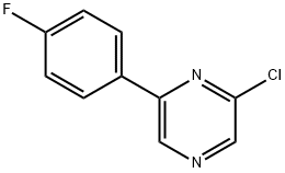 2-Chloro-6-(4-fluorophenyl)pyrazine structure