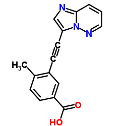 3-(咪唑并[1,2-b]哒嗪-3-基乙炔基)-4-甲基苯甲酸结构式