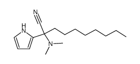 2-(dimethylamino)-2-(1H-pyrrol-2-yl)decanenitrile结构式