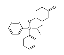 4-[[(1,1-二甲基乙基)二苯基甲硅烷基]氧基]-环己酮结构式