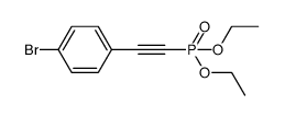 diethyl ((4-bromophenyl)ethynyl)phosphonate结构式