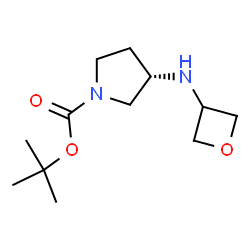 (S)-tert-Butyl 3-(oxetan-3-ylamino)pyrrolidine-1-carboxylate Structure