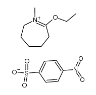 7-ethoxy-1-methyl-3,4,5,6-tetrahydro-2H-azepin-1-ium 4-nitrobenzenesulfonate结构式