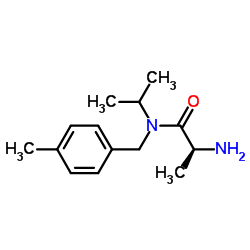 N-Isopropyl-N-(4-methylbenzyl)-L-alaninamide Structure
