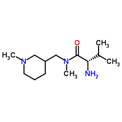 N-Methyl-N-[(1-methyl-3-piperidinyl)methyl]-L-valinamide结构式
