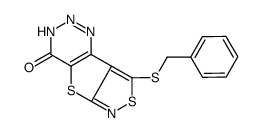 8-benzylsulfanyl-1H-[1,2]thiazolo[1,2]thieno[3,4-b]triazin-4-one Structure