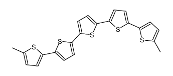 2,5-bis[5-(5-methylthiophen-2-yl)thiophen-2-yl]thiophene结构式