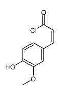 3-(4-hydroxy-3-methoxyphenyl)prop-2-enoyl chloride Structure