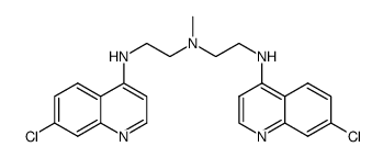 N2-(7-Chloro-4-quinolinyl)-N1-[2-[(7-chloro-4-quinolinyl)amino]ethyl]-N1-methyl-1,2-ethanediamine Structure