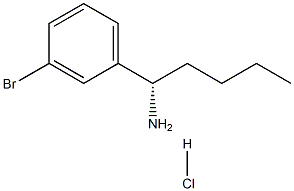 (1S)-1-(3-BROMOPHENYL)PENTYLAMINE HYDROCHLORIDE结构式