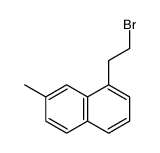 1-(2-bromoethyl)-7-methylnaphthalene结构式