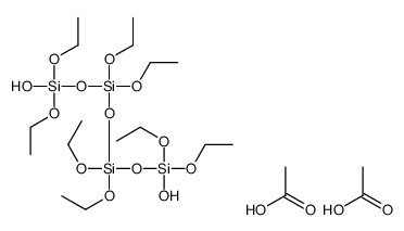 acetic acid,[diethoxy(hydroxy)silyl] [[diethoxy(hydroxy)silyl]oxy-diethoxysilyl] diethyl silicate Structure