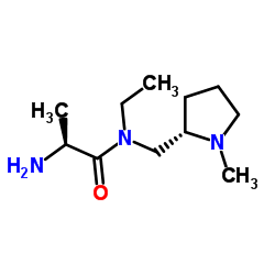 N-Ethyl-N-{[(2S)-1-methyl-2-pyrrolidinyl]methyl}-L-alaninamide Structure