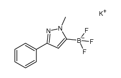 potassium trifluoro(1-methyl-3-phenyl-1H-pyrazol-5-yl)borate结构式