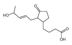 4-[2-(4-hydroxypent-2-enyl)-3-oxocyclopentyl]butanoic acid Structure