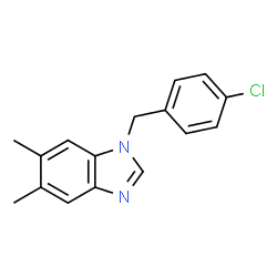 1-(4-chlorobenzyl)-5,6-dimethyl-1H-benzimidazole Structure