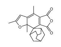 2',4',8a'-trimethyl-5'H-spiro[adamantane-2,8'-benzo[1,2-b:4,5-c']difuran]-5',7'(8a'H)-dione结构式