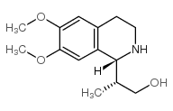 (r)-2-((r)-6,7-dimethoxy-1,2,3,4-tetrahydro-isoquinolin-1-yl)-propan-1-ol结构式