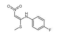 (E)-4-fluoro-N-(1-(methylthio)-2-nitrovinyl)aniline Structure