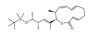 (3E,7E,9Z,11S,12R)-12-((4S,5R,E)-5-(((tert-butyl)dimethylsilyl)oxy)-4-methylhex-2-en-2-yl)-11-methyloxacyclododeca-3,7,9-trien-2-one结构式