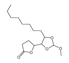 5-(2-methoxy-5-octyl-1,3-dioxolan-4-yl)oxolan-2-one结构式