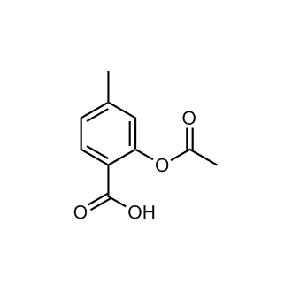 2-Acetoxy-4-methylbenzoic acid Structure
