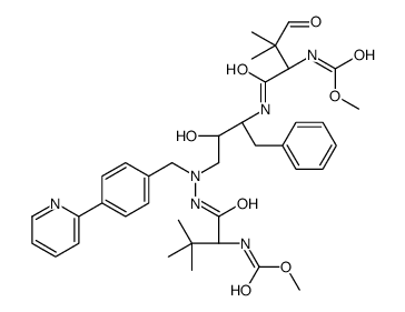 methyl N-[(2S)-1-[[(2S,3S)-3-hydroxy-4-[[[(2S)-2-(methoxycarbonylamino)-3,3-dimethylbutanoyl]amino]-[(4-pyridin-2-ylphenyl)methyl]amino]-1-phenylbutan-2-yl]amino]-3,3-dimethyl-1,4-dioxobutan-2-yl]carbamate Structure