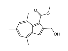 methyl 2-(hydroxymethyl)-4,6,8-trimethylazulene-1-carboxylate结构式