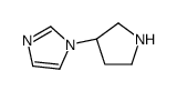 1-[(3S)-pyrrolidin-3-yl]imidazole结构式