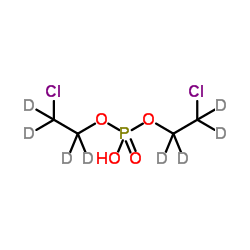 Bis(2-chloroethyl) phosphate-d8 Structure