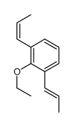 Benzene, 2-ethoxy-1,3-di-1-propenyl- (9CI) structure