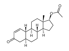 17β-(Acetyloxy)-5α-estr-1-en-3-one Structure