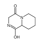 六氢-6H-吡啶并[1,2-a]吡嗪-1,4-二酮结构式
