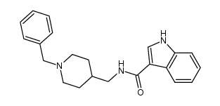 N-[(1-benzylpiperidin-4-yl)methyl]indole-3-carboxamide Structure