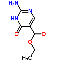 2-氨基-4-羟基嘧啶-5-甲酸乙酯结构式