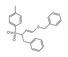 (E/Z)-1-benzyloxy-4-phenyl-3-(4-tolylsulfonyl)butene结构式