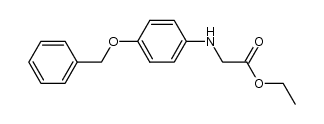 N-[4-(phenylmethoxy)phenyl]glycine ethyl ester结构式