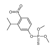Phosphorothioic acid O,O-dimethyl O-(3-isopropyl-4-nitrophenyl) ester结构式