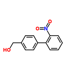 (2'-Nitro-4-biphenylyl)methanol Structure