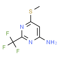 6-(Methylthio)-2-(trifluoromethyl)pyrimidin-4-amine structure