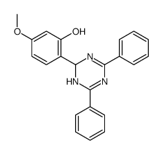 2-(2,6-diphenyl-1,4-dihydro-1,3,5-triazin-4-yl)-5-methoxyphenol结构式